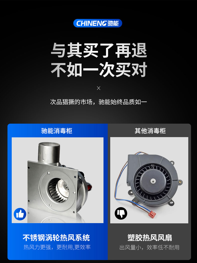 太阳集团热风消毒柜与其他消毒柜对比