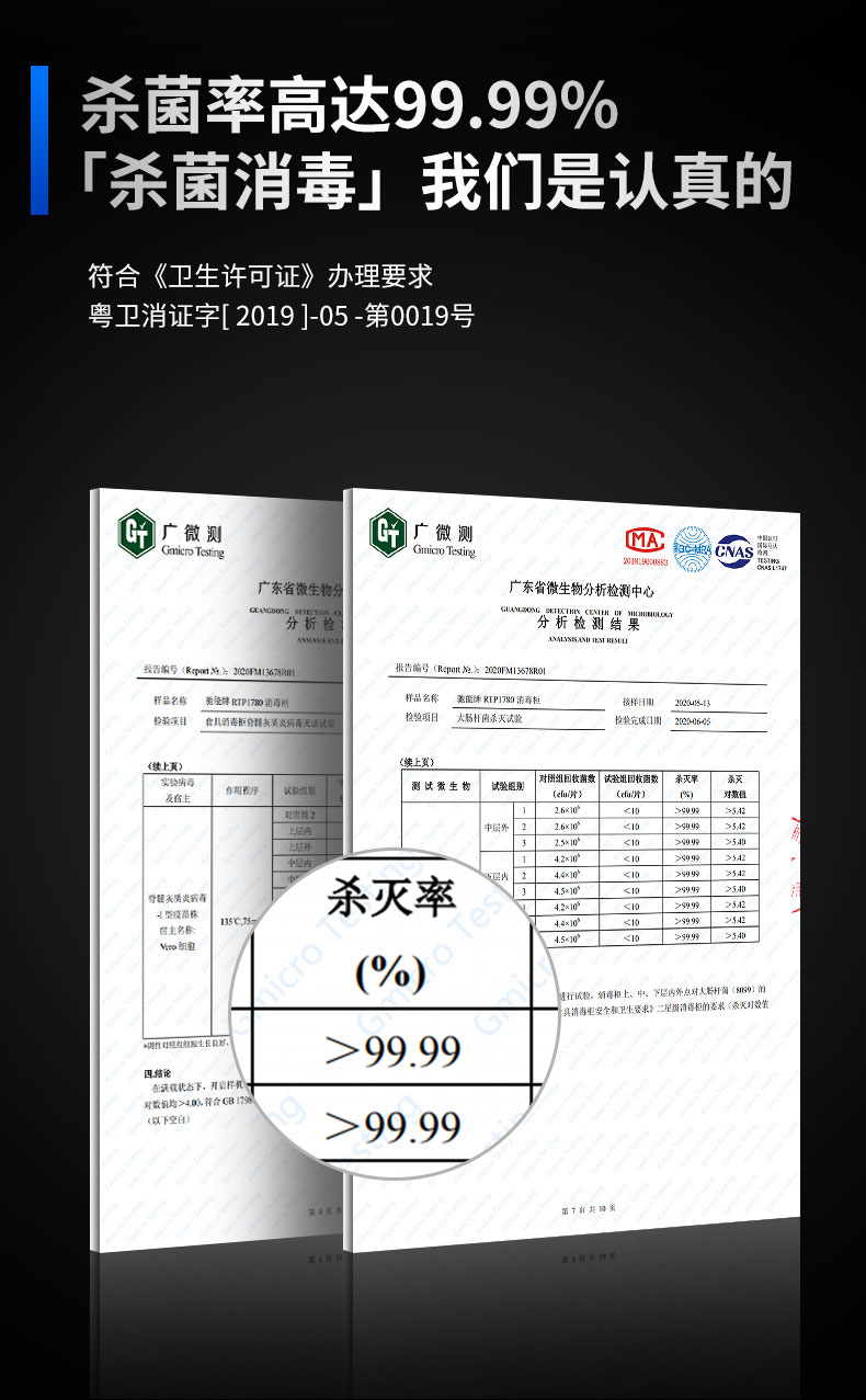 太阳集团热风消毒柜二星级消毒