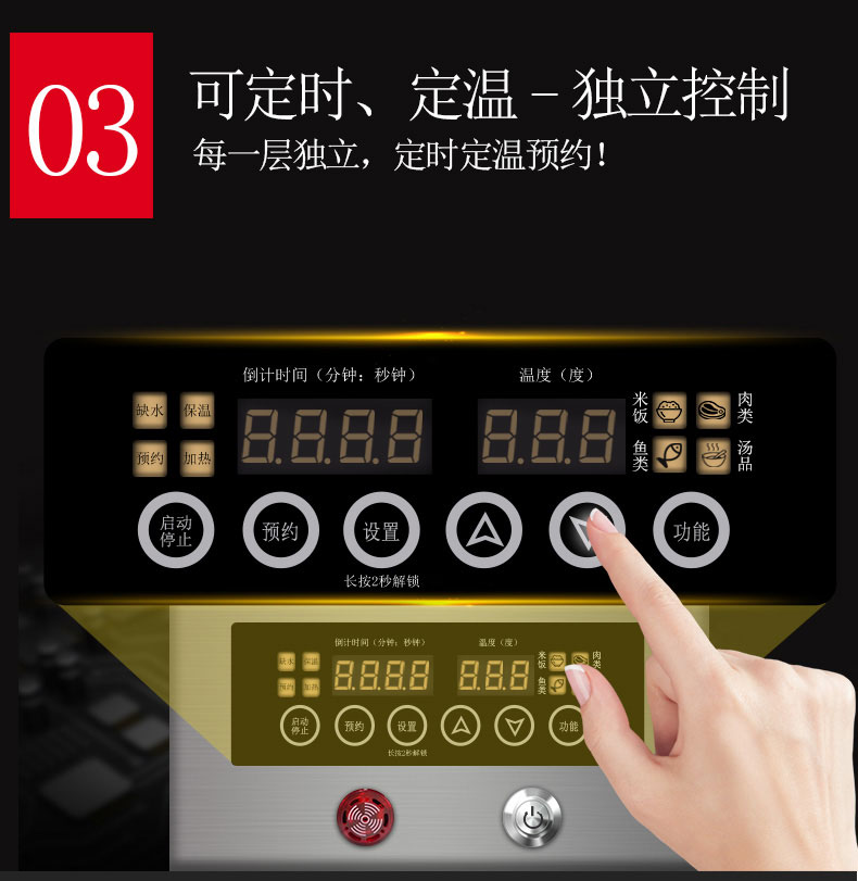 太阳集团多门蒸柜独立控制