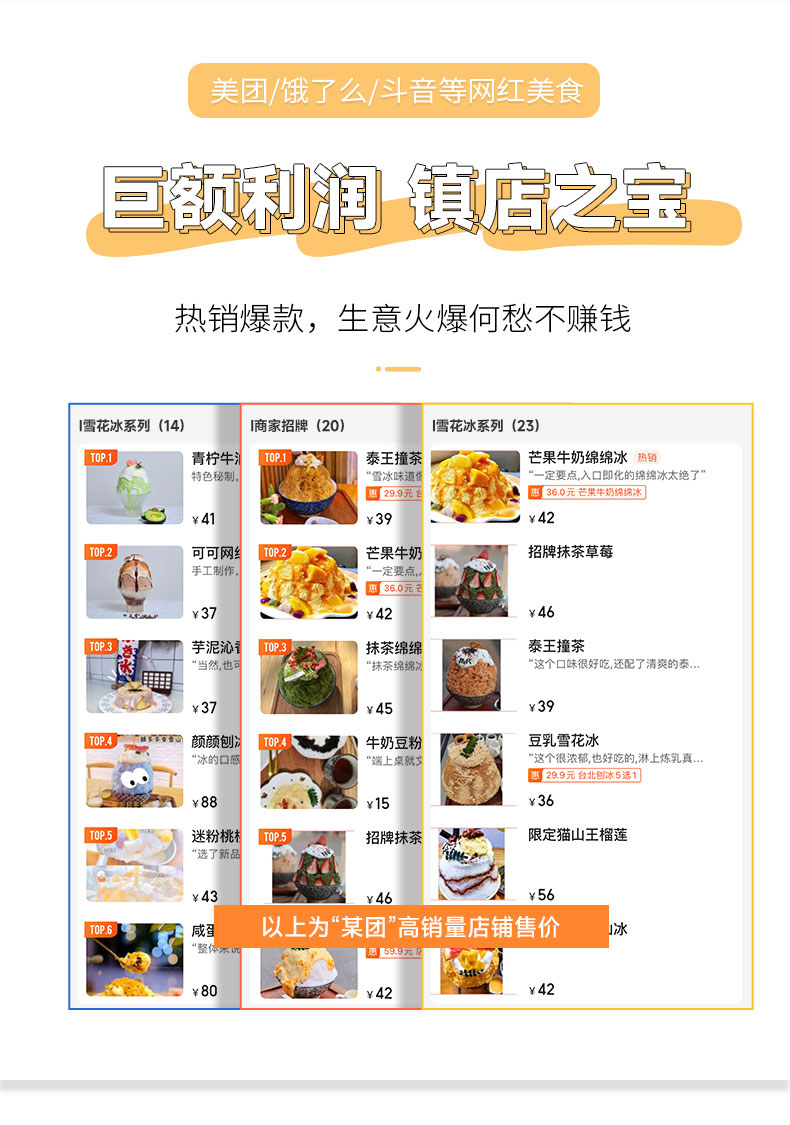 太阳集团雪花冰机热销爆款